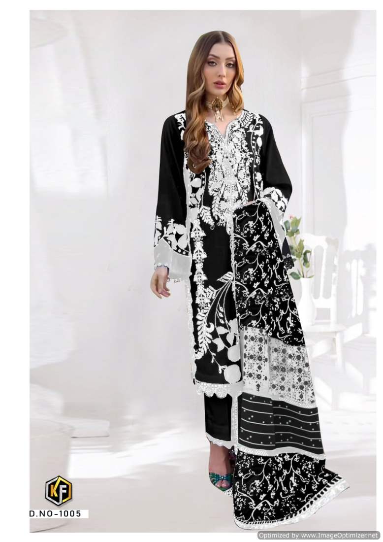 Roha Black And White By Keval Heavy Cotton Pakistani Dress Material Wholesale Online